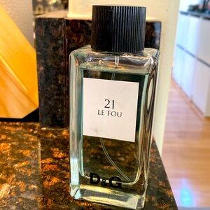 21 Le Fou Dolce & Gabbana Eau De Toilette 3.3 Fl Oz 100ml D&G Men Cologne